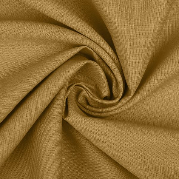 Льняная ткань 190 г/м², 140 см / 5 метров, TBY.Li.1002.32.5, цв.32 горчица