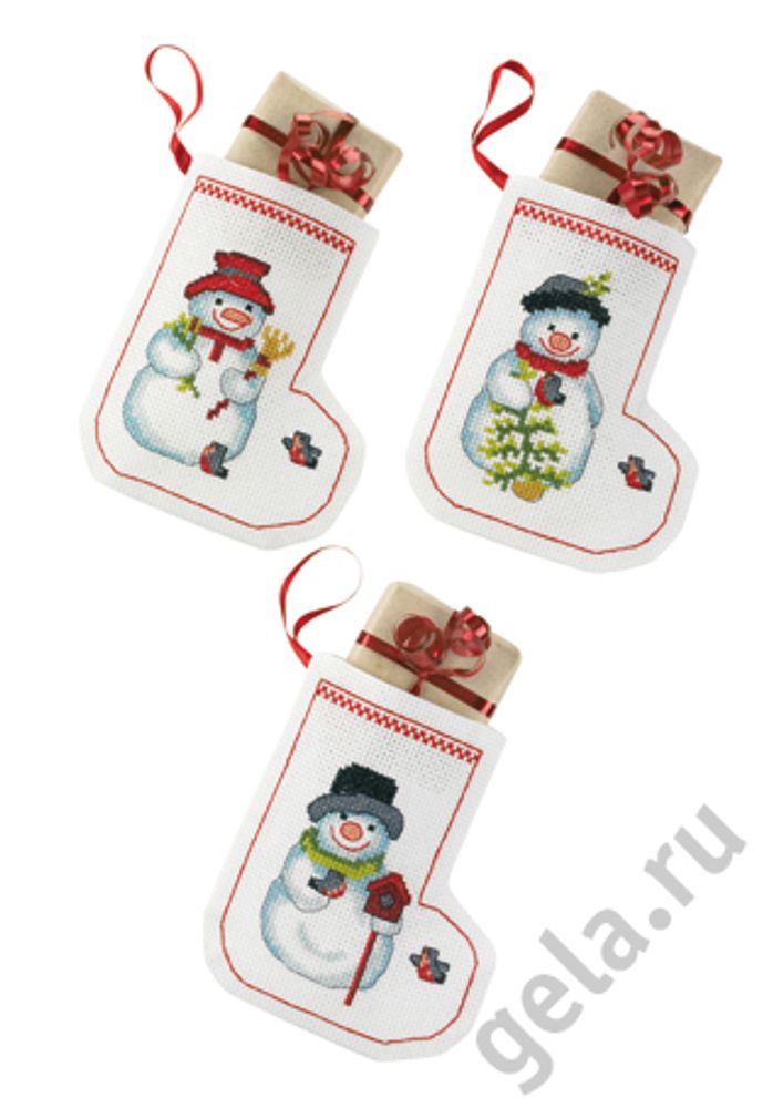 Permin, сапожок для подарков Рождественские носки, 11х14 см, 39109
