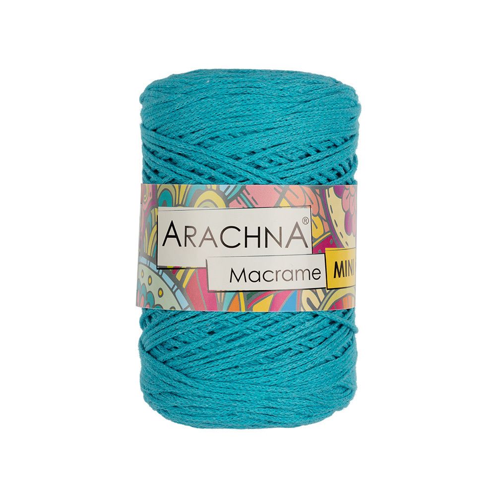 Пряжа Arachna Macrame Mini / уп.4 мот. по 250г, 230м, 13 бирюзовый