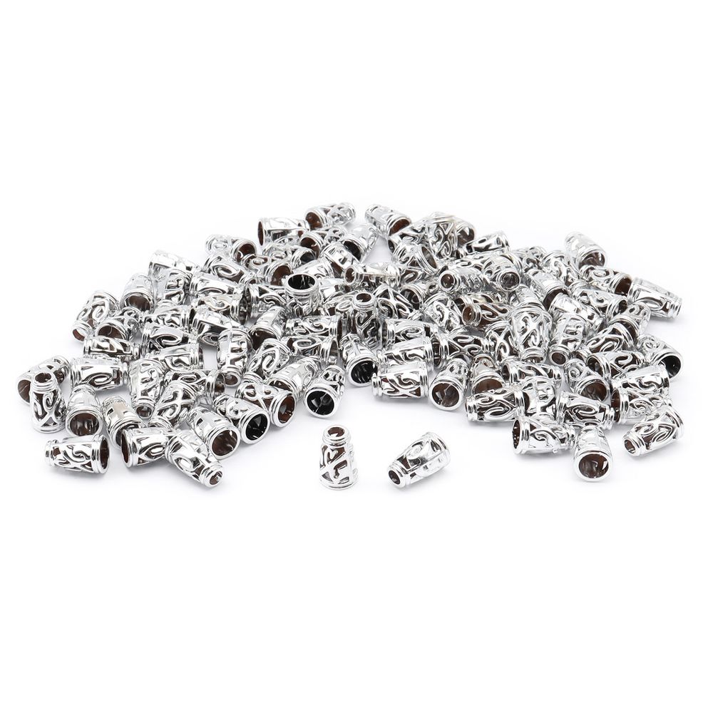 Наконечник для шнура металл колокол ⌀4/7 мм, 14,5х9 мм, никель, 100 шт