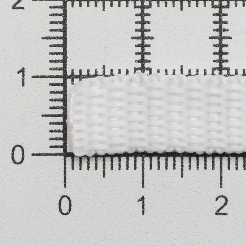 Стропа (ременная лента) 10 мм / 25 метров, толщ. 1.0 мм, [5.5 г/пог.м], 100% п/п, 1 белый