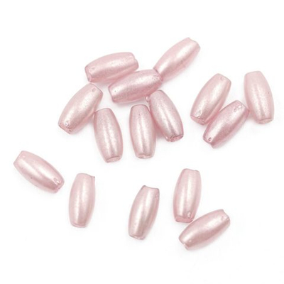 Бусины пластик (жемчуг) 3х6 мм, 15 г, Astra&Craft, J555 светло-розовый