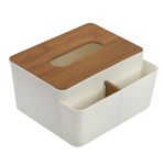 Салфетница 14.5х18х9 см, пластик дерево, №01 белый, Stilerra PFH-043