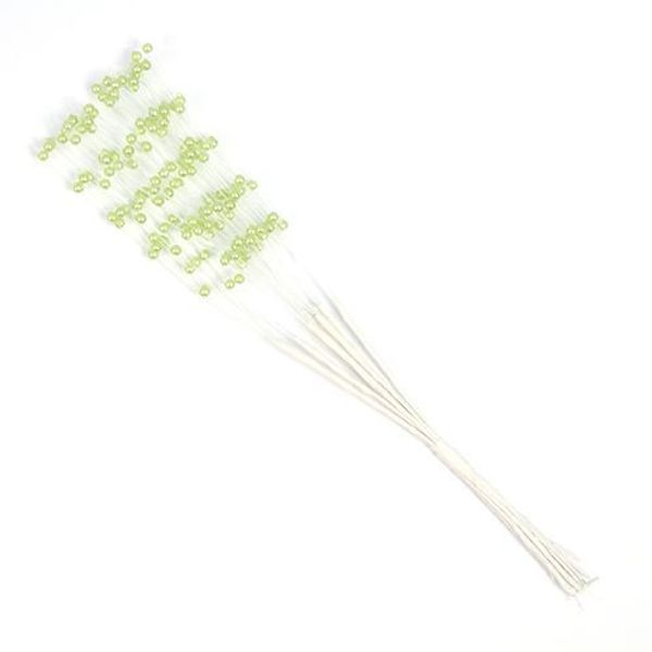 Цветы искусственные декоративные 4 мм, 19 см, св.зеленый