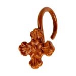 Крючки шторные для карниза навесные ⌀6 мм, 10 шт, 04 под дерево, Sofi H30