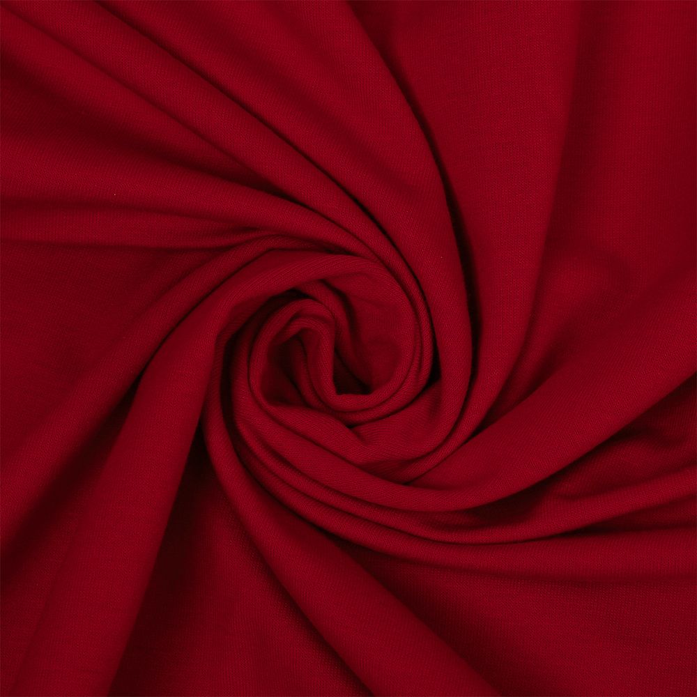 Футер 2-нитка петля поликоттон стрейч 220 г/м², 160 см / 3 метра, ФУТ2Х.TBY.ХЛ-ПЭ.S171.3, цв.S171 красный