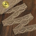 Кружево вязаное (тесьма) 30 мм / 10 метров, цв.36 св.бежевый, Kruzhevo