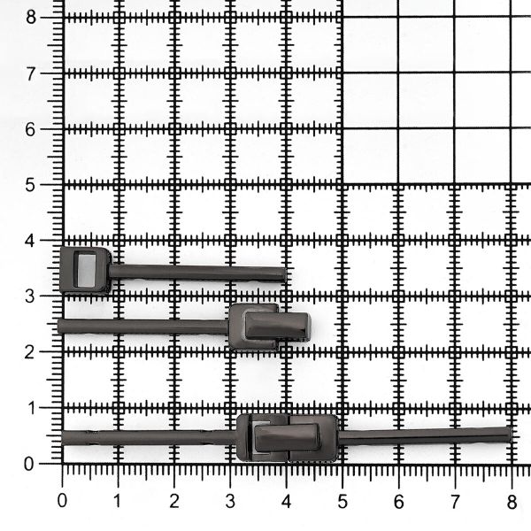 Пряжка-застежка металл (Pewter олово (черный никель)), МВ_2236, 6 шт