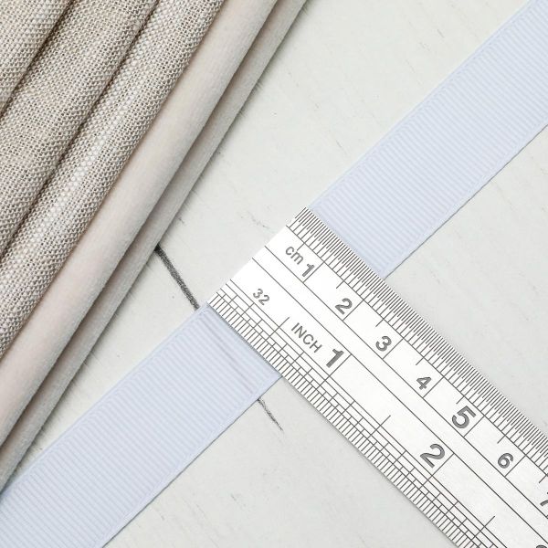 Лента репсовая (в рубчик) 20.0 мм, 130 св.голубой, уп.18,28 м