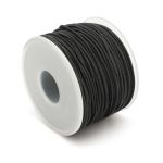 Резинка шляпная (шнур эластичный) ⌀1.0 мм / 30 метров, 0370-1100, цв.черный