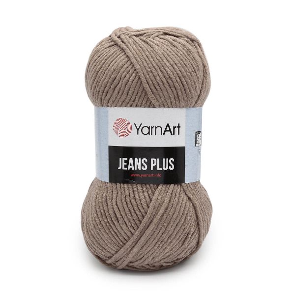 Пряжа YarnArt (ЯрнАрт) Jeans Plus / уп.5 мот. по 100 г, 160м, 71 коричневый