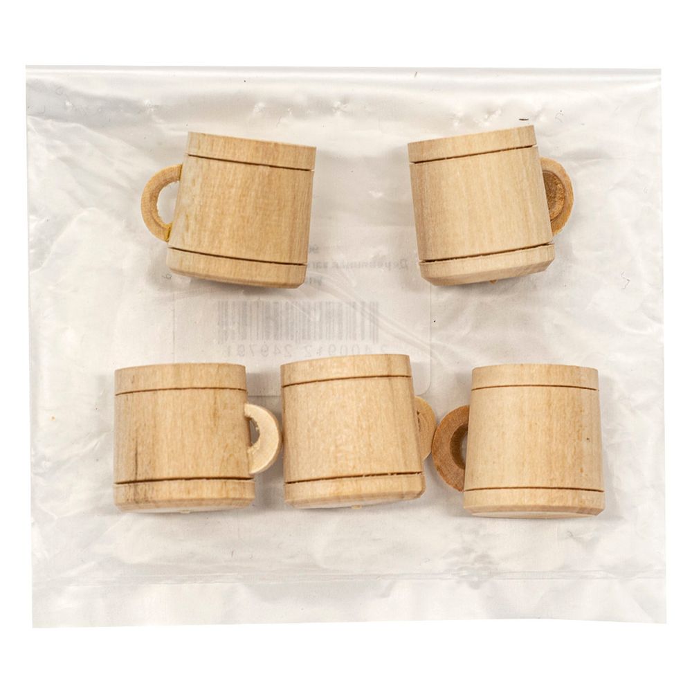 Заготовка для декорирования Кружка мини, 2,1х2,5х2см, уп.5 шт