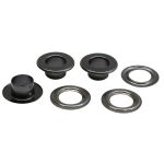 Люверсы металл ⌀_8.0 мм (внутр.), латунь, цв.чер.никель плоский, 50 шт, BIG