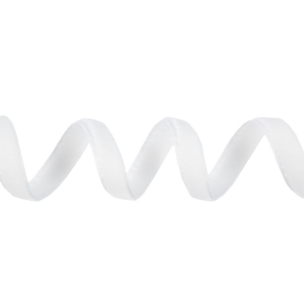 Лента бархатная (тесьма) 11.0 мм / 10±0.5 метров, белый, Blitz С3574Г17