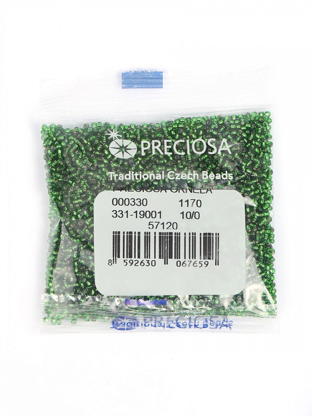 Бисер Preciosa 10/0 (2.3 мм), 50 г, TSL цв. 57120/331-19001