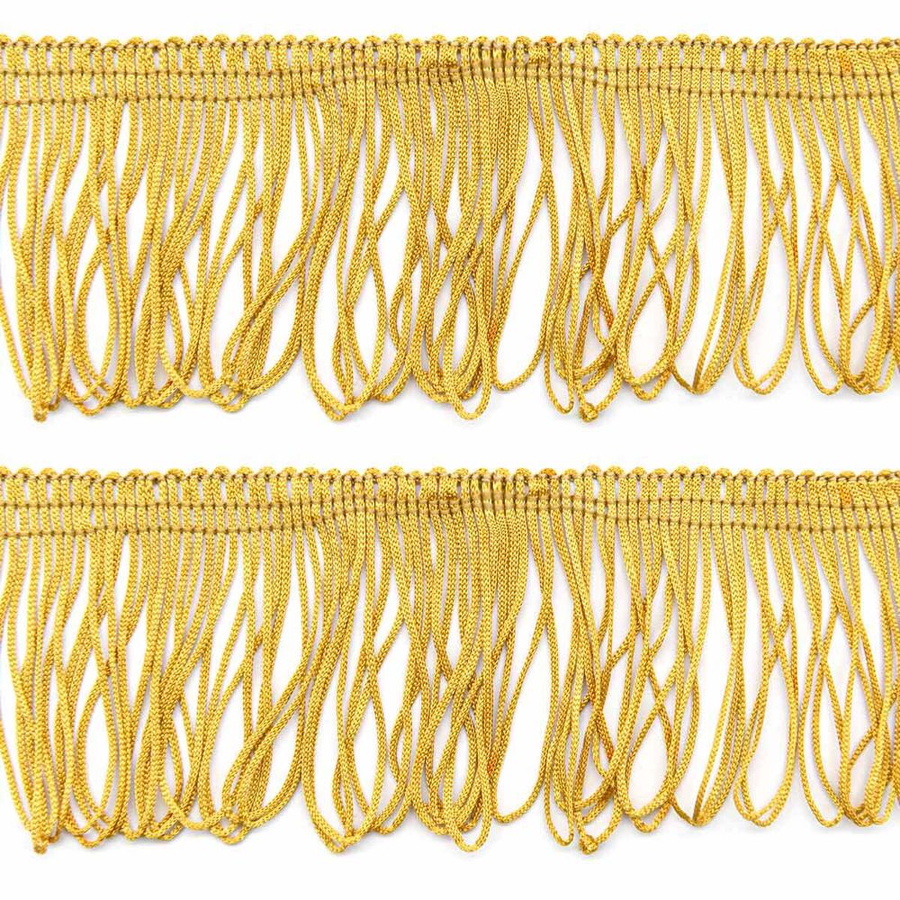 Бахрома отделочная 60.0 мм / 25 метров, 112 золотистый