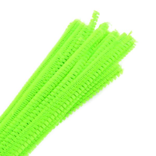 Синель-проволока, 6 мм / 30см, 30 шт/упак, Astra&Craft (A-034 люминесцентный зеленый)