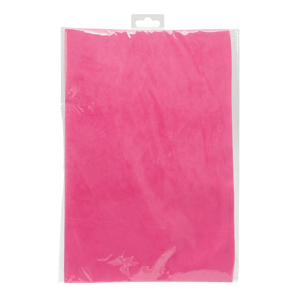 Замша искусственная двухсторонняя, 20х30см, 2 листа, 28283 брусничный, 194 г/м²