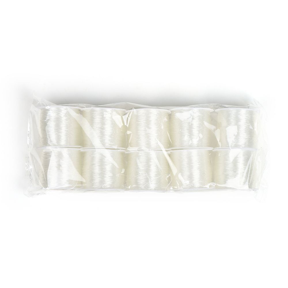 Нить силиконовая 0.8 мм, 0215-1012 цв.прозрачный рул.30м, 10 катушек