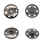 Кнопка пришивная металл ⌀21.0 мм, (чер.никель), 20 шт