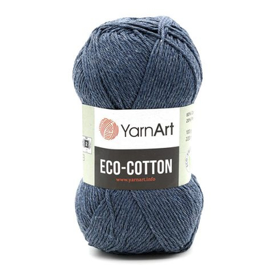 Пряжа YarnArt (ЯрнАрт) Eco Cotton / уп.5 мот. по 100 г, 220м, 773 джинс