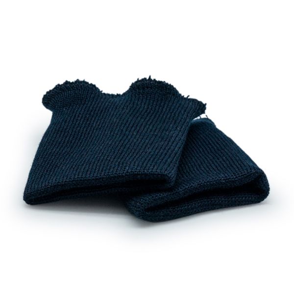 Манжеты трикотажные 8.5х9.5 см, 1 пара, плотные зимние 10 кл, 1х1, 078 синий
