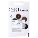 Пуговицы 2 прокола 18 мм, 4 шт, кокос, №300 коричневый, Gamma WB-086
