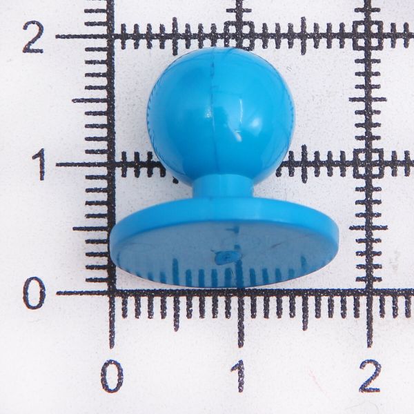 Пуговицы Пукли для поварских курток 12 шт, 10мм (d основания=18мм, h=16мм) (бирюзовый)