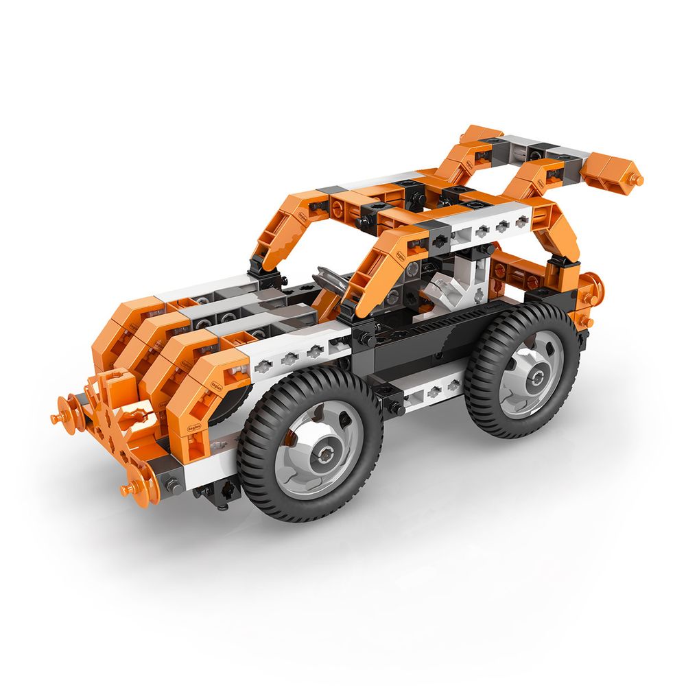 Конструктор пластиковый 50 моделей, с мотором 159 элемент, Поделкин PKE-07