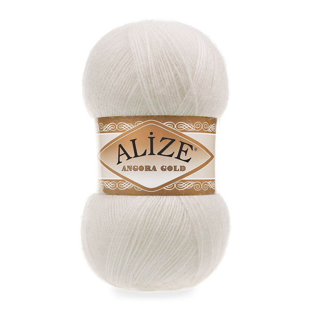 Пряжа Alize (Ализе) Angora Gold / уп.5 мот. по 100 г, 550м, 450 жемчужный A