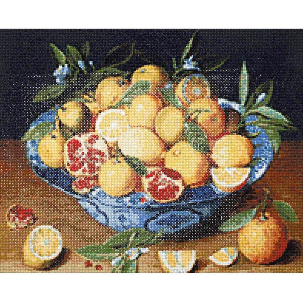 Cristyle, Натюрморт с лимонами, апельсинами и гранатами, 50х40