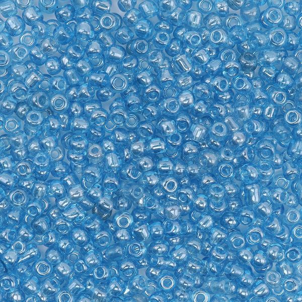 Бисер Astra&Craft 11/0 (2.1 мм), 200 г (10х20 г), цв. 103 голубой/прозрачный, глянцевый