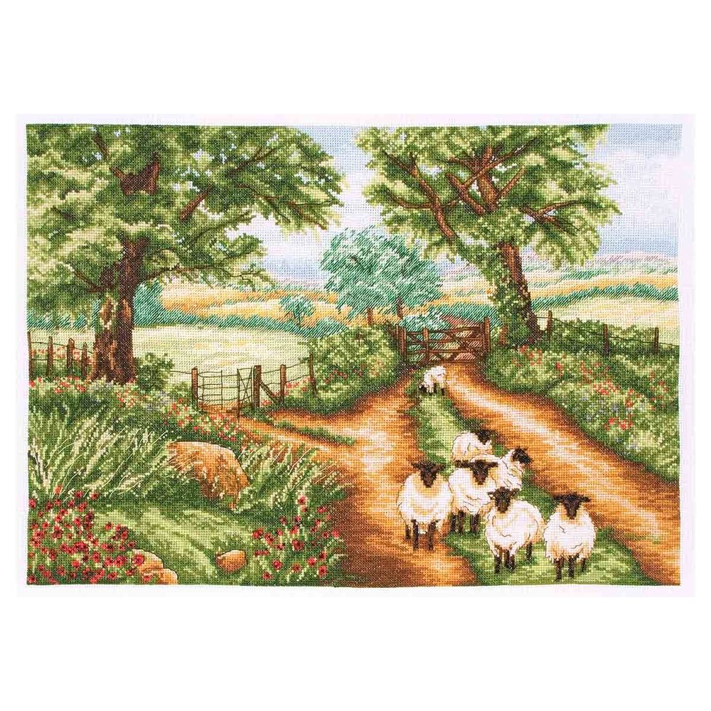 Набор для вышивания нитками Anchor, Вниз по дороге 29х42 см