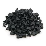 Наконечник для шнура пластик 17х11 мм, ПП, черный, 100 шт