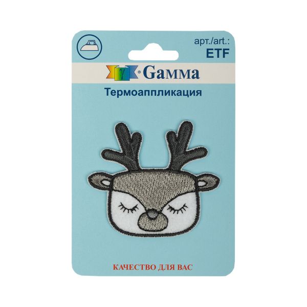 Термоаппликация №02, 1 шт, 01-233 Олененок 5.7х5 см, Gamma ETF