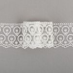 Кружево на сетке 65 мм, / 19.5±0.2 метра, Турция, молочный, Blitz BLKM-6501