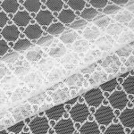 Сетка бельевая эластичная 70 г/м², шир.150 см / 1 метр, OLG119, цв.белый /OLG119.01/1/