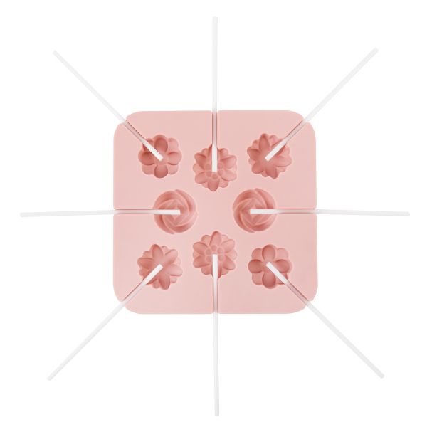 Форма силиконовая для леденцов 12.5х12.5х1.4 см, 8 ячеек, S-Chief SPC-0501