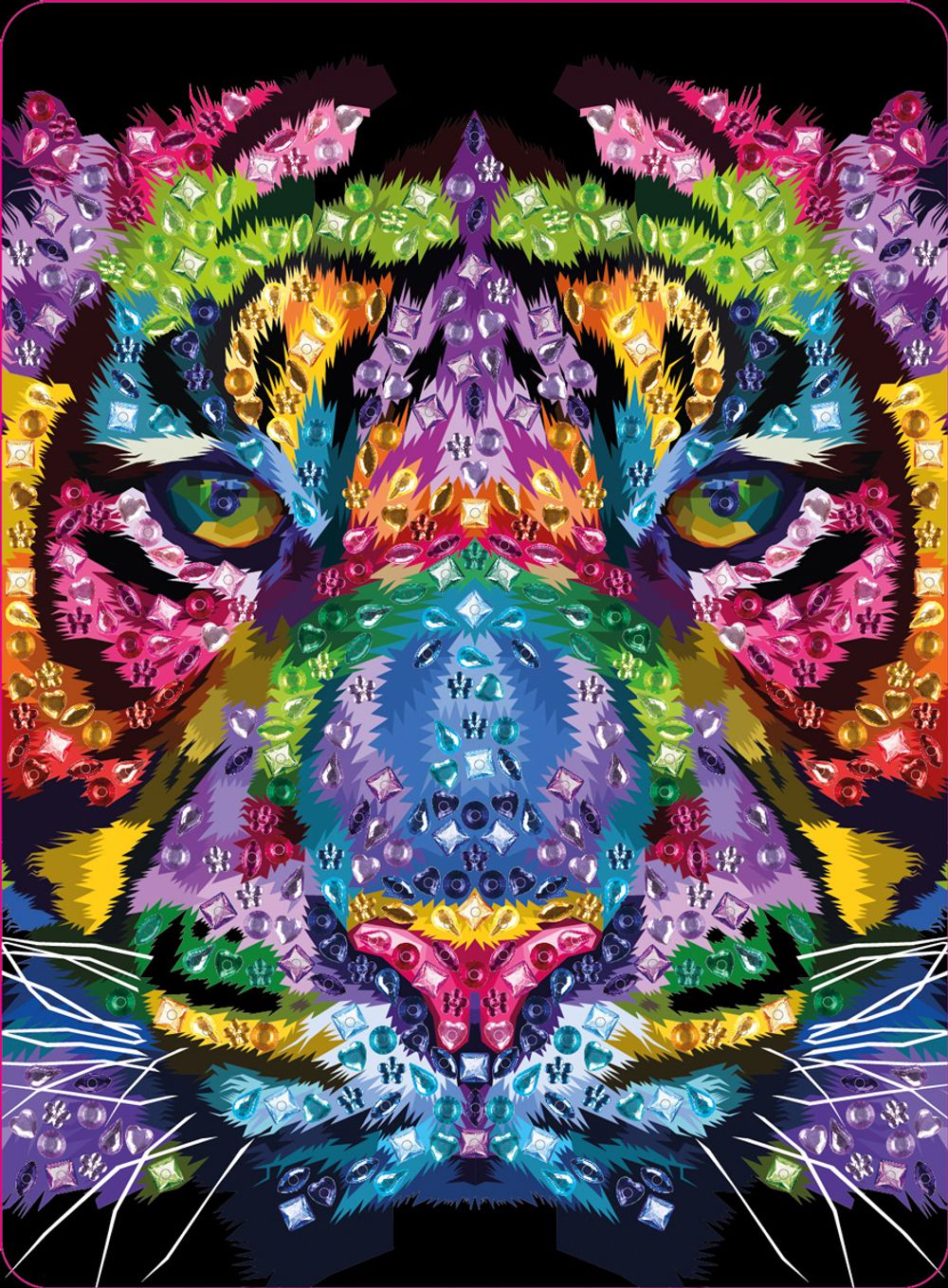 Мозаика 19.5х26.5 см, №06 Тигр, Hobbius MDS-08