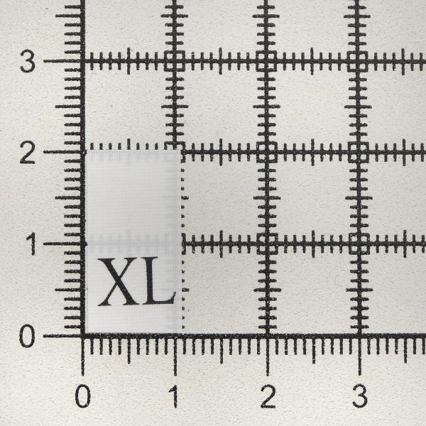 Этикетка-размерник, белый, 10х20 мм, 100 шт, XL