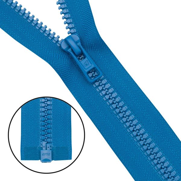 Молния трактор Arta Т6 (6 мм) 1 зам., разъем., 40 см, (2076), A146 василек, НОВЫЙ МАТОВЫЙ ЗАМОК, уп.5 штук