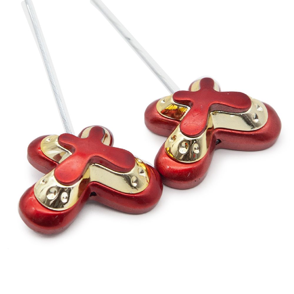 Подхваты шторные магнитные FCG1064 (5 красный/золото)