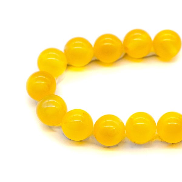 Бусины натуральный камень арагонит 8 мм, 12 шт в упак, Астра