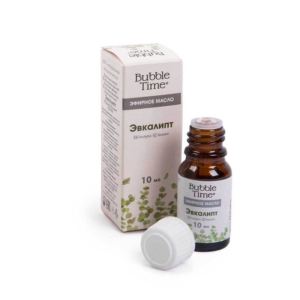 Эфирное масло 10 мл, Эвкалипт, Bubble Time EFIR-0810