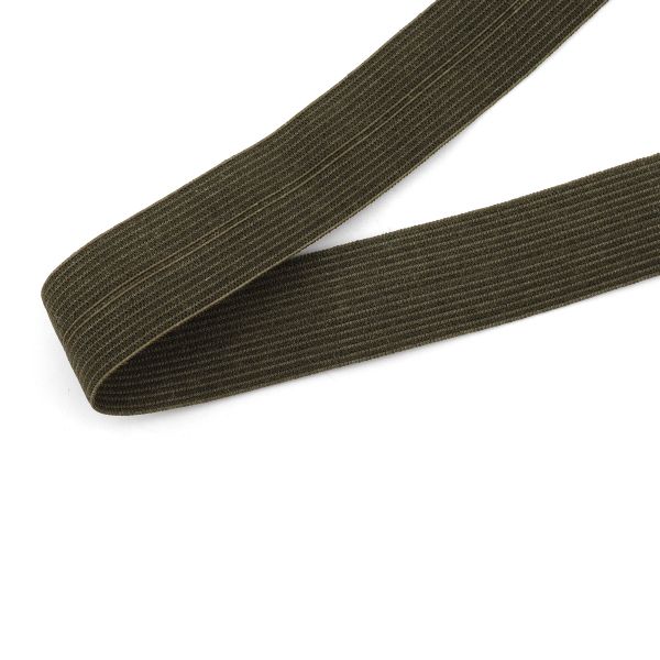 Косая бейка трикотажная 20 мм / 50 метров, 158 оливковый, 0320/8
