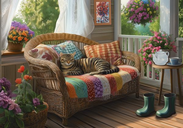 Пазл 1000 элементов, PZL-1000/98 Тихий час, Фрея