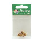 Хрустальные стразы в цапах (золото), цвет: розовый матовый 4 мм, 20 шт/упак. Astra&Craft, ЗЦ009ММ44