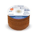 Тесьма отделочная в стиле шанель 8.5-10 мм / 33±0.5 метра, 122 св.коричневый, Gamma GSH-10