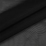 Сетка бельевая эластичная утягивающая 140 г/м², шир.160 см / 5 метров, 170 черный /OLG031.170/5/