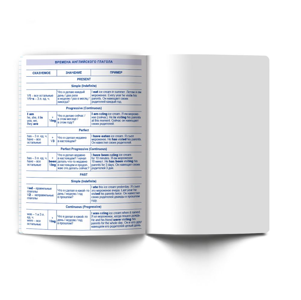 Тетрадь со справ.материал. Яркость по расписанию с запечат. пластик.обл. 320мкм, A5 48 л. на скобе 65 г/м², белизна 100% 10 шт, клетка, 01860 Яркость по расписанию Английский язык, Светоч Т288